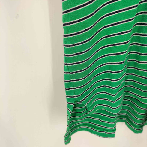 ポロバイラルフローレン Polo by RALPH LAUREN 90s コットン100 ポニー刺繍 ボーダー S/S ポロシャツ メンズ import:XL