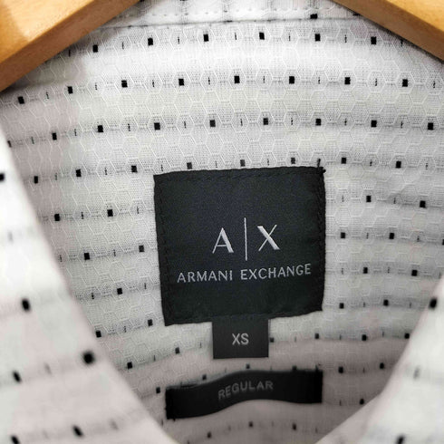 アルマーニエクスチェンジ ARMANI EXCHANGE コットン100 総柄 レギュラーカラー L/S シャツ メンズ import:XS