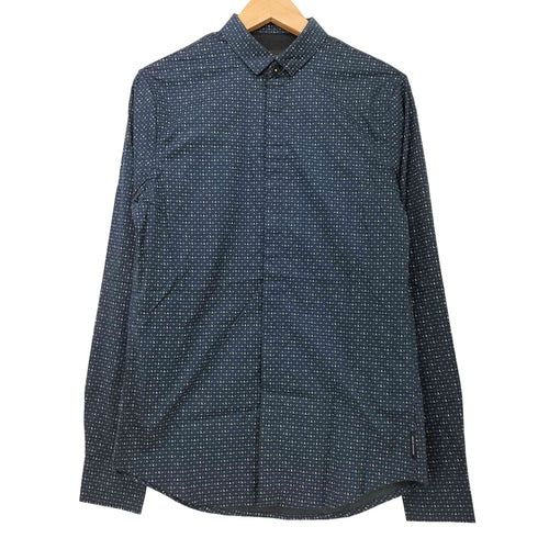 アルマーニエクスチェンジ ARMANI EXCHANGE コットン 総柄 レギュラーカラー L/S シャツ メンズ import:XS
