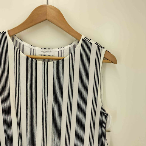 ビューティーアンドユースユナイテッドアローズ BEAUTY & YOUTH UNITED ARROWS BFCCTNCOD/STNS ノースリーブストライプブラウス レディース