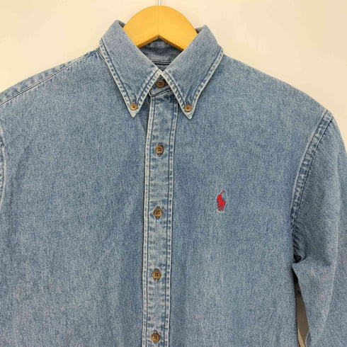 ラルフローレン RALPH LAUREN ポニー刺繍 デニム ボタンダウンシャツ レディース 9