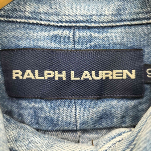 ラルフローレン RALPH LAUREN ポニー刺繍 デニム ボタンダウンシャツ レディース 9