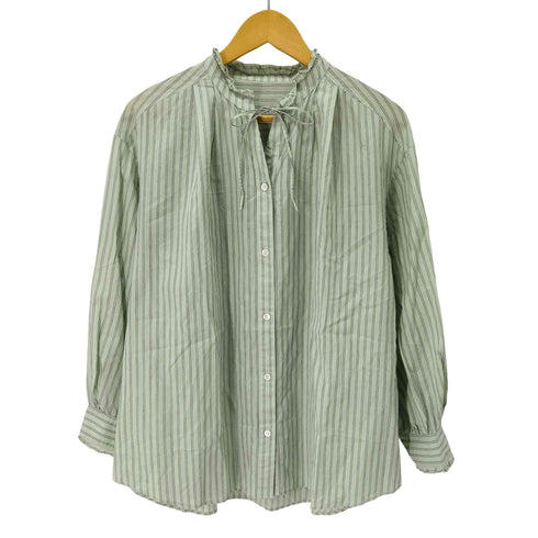 ユナイテッドアローズグリーンレーベルリラクシング UNITED ARROWS green label relaxing フリルネック ブラウス レディース FREE