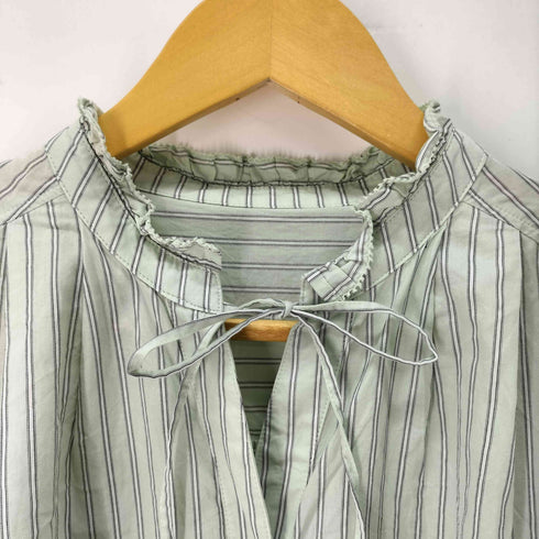 ユナイテッドアローズグリーンレーベルリラクシング UNITED ARROWS green label relaxing フリルネック ブラウス レディース FREE