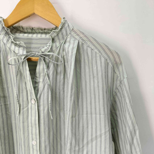 ユナイテッドアローズグリーンレーベルリラクシング UNITED ARROWS green label relaxing フリルネック ブラウス レディース FREE