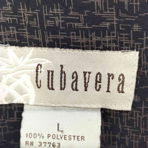 キューバベラ CUBAVERA 総柄 オープンカラー シャツ メンズ import:L