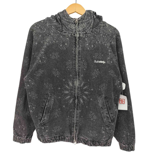 サブサエティ Subciety Bandanna denim hoodie バンダナ デニム フーディ メンズ JPN:S