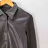 アンテプリマ ANTEPRIMA 90S 98AW 羊革 シープレザー ニット切替 レザー ジャケット レディース EUR:42