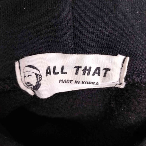 ALL THAT 両面スニーカープリント プルオーバーパーカー メンズ