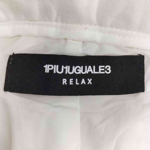 ウノピゥウノウグァーレトレリラックス 1PIU1UGUALE3 RELAX レザーラインポンチスラックス メンズ JPN:M