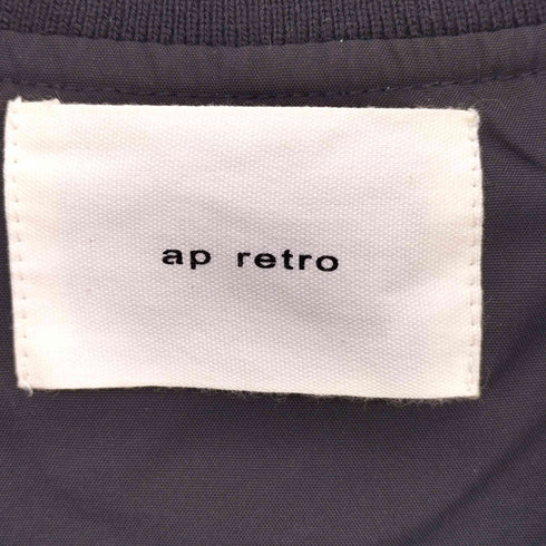 アプレトロ ap retro MA-1 フロントジップ ボンバー ジャケット メンズ FREE