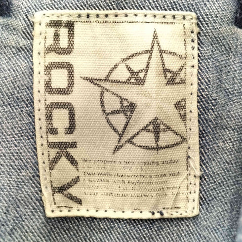 ハイネック ギミックデニムジャケット Y2K メンズ