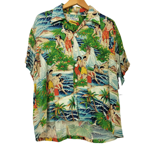 サンサーフ SUN SURF FESTIVAL OF THE SEA マトソン メニュー柄 S/S アロハシャツ メンズ