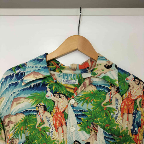 サンサーフ SUN SURF FESTIVAL OF THE SEA マトソン メニュー柄 S/S アロハシャツ メンズ