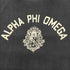 ALPHA PHI OMEGA エンブレム ロゴ 2段 プリント ラグラン スウェット ナス紺 メンズ