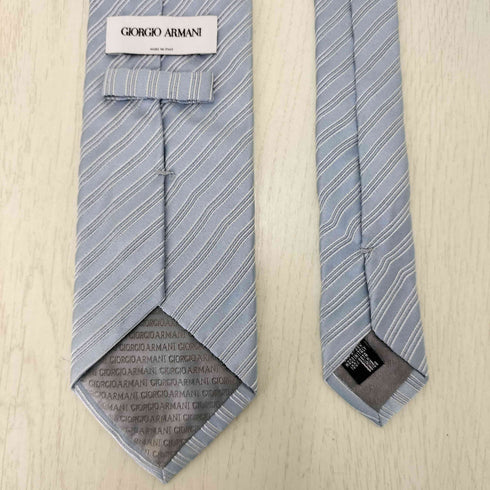 ジョルジオアルマーニ Giorgio Armani イタリア製 ストライプ柄 シルクネクタイ メンズ