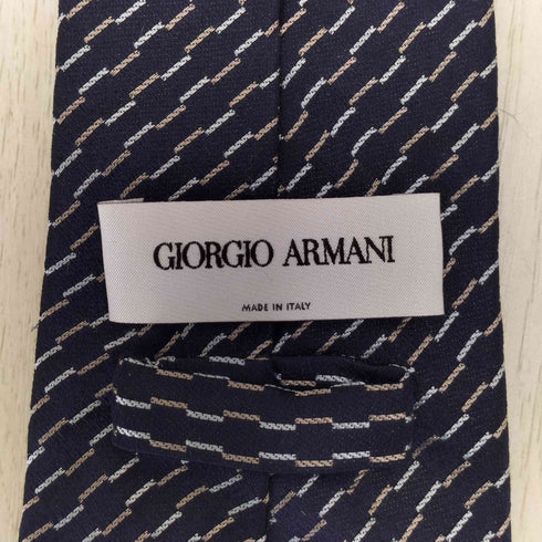 ジョルジオアルマーニ Giorgio Armani イタリア製 総柄 シルクネクタイ メンズ