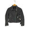 ザラ ZARA LAMB LEATHER ラムレザーダブルライダースジャケット レディース import:M