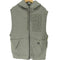 イグザンプル EXAMPLE USA FABRIC ロゴプリント マルチポケット ノースリーブ ダブルジップアップパーカー フーディー メンズ import:XL