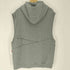 イグザンプル EXAMPLE USA FABRIC ロゴプリント マルチポケット ノースリーブ ダブルジップアップパーカー フーディー メンズ import:XL