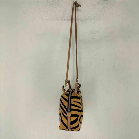 GIANNI CHIARINI ハラコ ゼブラ ショルダーバッグ レディース