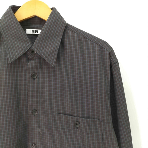 ユニクロユー UNIQLO U ツイルワークオーバーサイズシャツ メンズ JPN:M