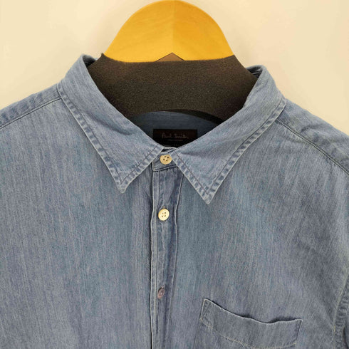 ポールスミスコレクション Paul Smith COLLECTION コットン S/Sシャンブレーシャツ メンズ import:XL
