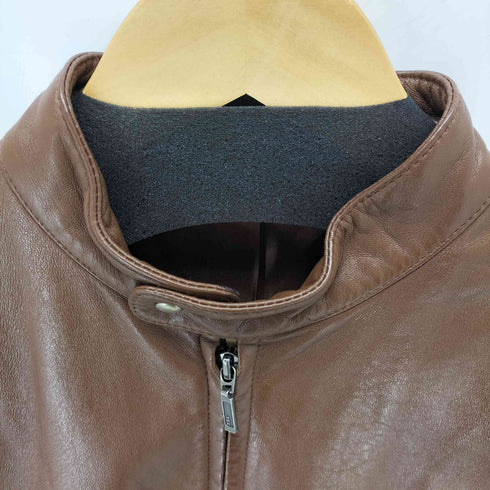 ジェイクルー J.CREW LAMB LEATHER ラムレザーシングルライダースジャケット レディース JPN:M