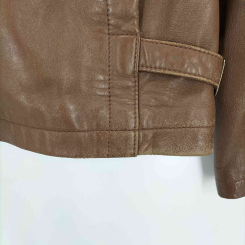 ジェイクルー J.CREW LAMB LEATHER ラムレザーシングルライダースジャケット レディース JPN:M