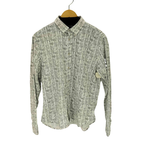 アルマーニエクスチェンジ ARMANI EXCHANGE コットン 総柄レギュラーカラーL/S シャツ メンズ import:L