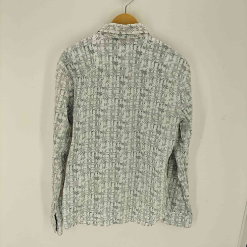 アルマーニエクスチェンジ ARMANI EXCHANGE コットン 総柄レギュラーカラーL/S シャツ メンズ import:L