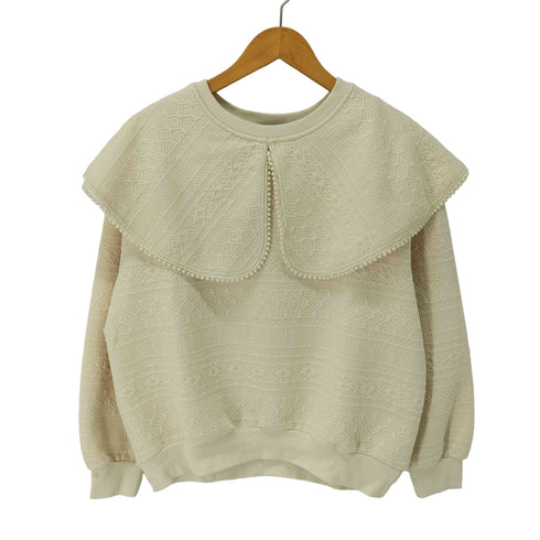MICALLE MICALLE パール装飾スウェット レディース