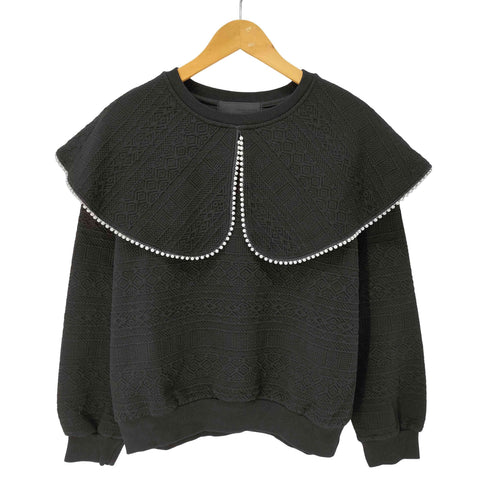 MICALLE MICALLE パール装飾スウェット レディース