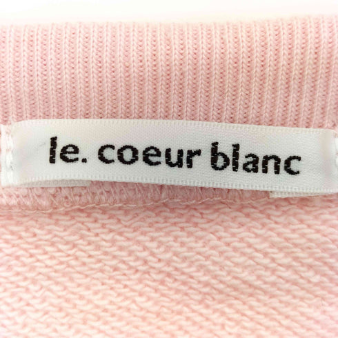 ルクールブラン le.coeur blanc ヴィンテージライクスウェット レディース 38