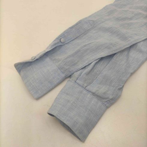 メーカーズシャツカマクラ Makers Shirt 鎌倉 麻 リネン 100% L/S キューバ シャツ レディース 9