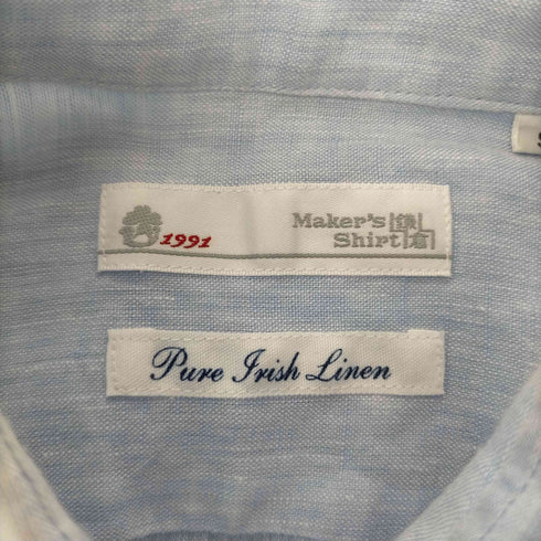 メーカーズシャツカマクラ Makers Shirt 鎌倉 麻 リネン 100% L/S キューバ シャツ レディース 9