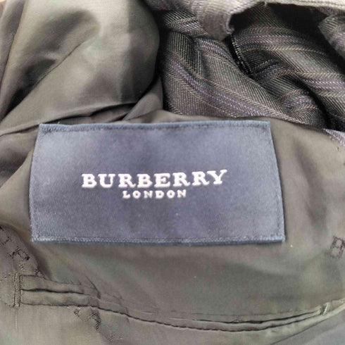 バーバリーロンドン BURBERRY LONDON ストライプ ウール 2Bテーラードジャケット スーツセットアップ メンズ
