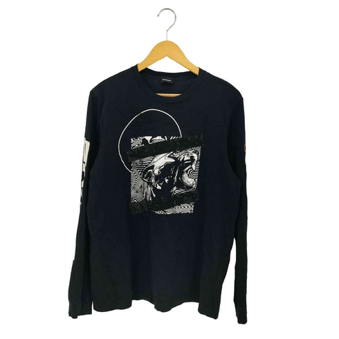 ディーゼル DIESEL プリント L/S クルーネックTシャツ メンズ S