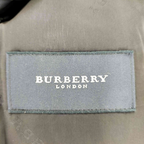 バーバリーロンドン BURBERRY LONDON ストライプ シルク混 ウール 2Bテーラードジャケット スーツセットアップ メンズ
