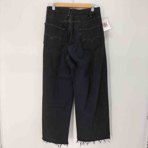 スリフティールック THRIFTY LOOK 550 ONE TUCK 1タック リメイクデニム ブラックデニム メンズ JPN:M