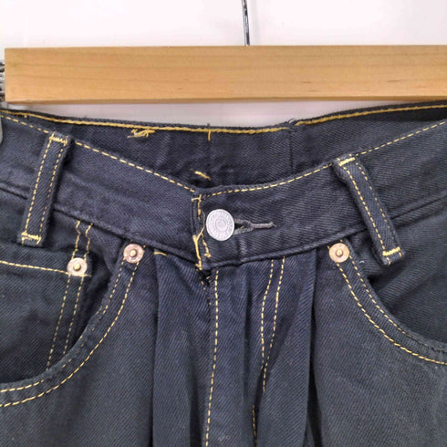スリフティールック THRIFTY LOOK 550 ONE TUCK 1タック リメイクデニム ブラックデニム メンズ JPN:M