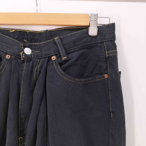 スリフティールック THRIFTY LOOK 550 ONE TUCK 1タック リメイクデニム ブラックデニム メンズ JPN:M