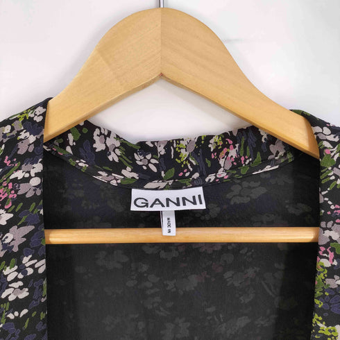 ガニー Ganni 花柄 レーヨン ラップ ワンピース レディース 34