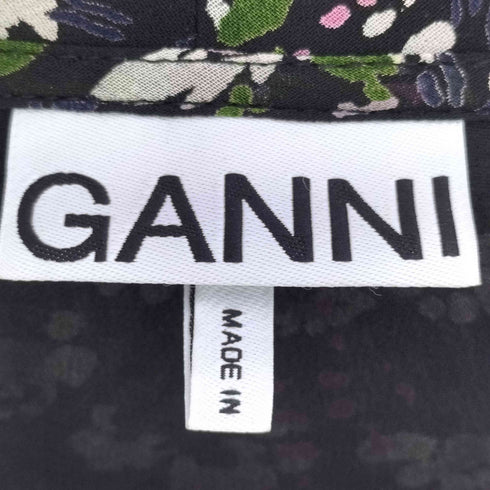 ガニー Ganni 花柄 レーヨン ラップ ワンピース レディース 34