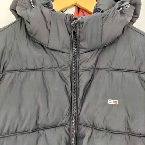 トミージーンズ tommy jeans ロゴ刺繍 TECHNICAL FIBERS フーデッド 中綿 パフジャケット メンズ import:M