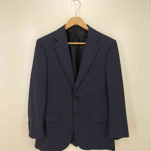 バーバリーロンドン BURBERRY LONDON ストライプ ウール 2Bテーラードジャケット スーツセットアップ メンズ