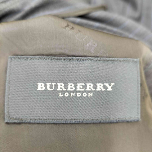 バーバリーロンドン BURBERRY LONDON ストライプ ウール 2Bテーラードジャケット スーツセットアップ メンズ