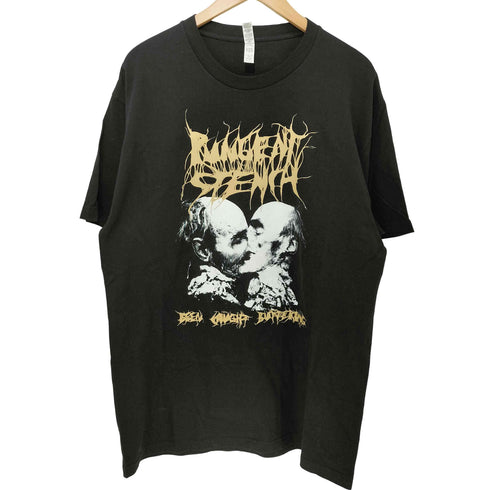 Been Caught Buttering デスメタル バンド アートワーク プリント S/S Tシャツ メンズ import:L