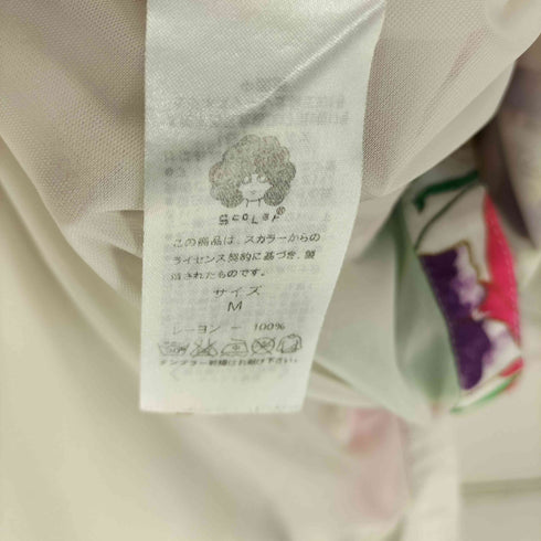 スカラー ScoLar 花柄 L/S ビックシルエット シャツ レディース JPN:M