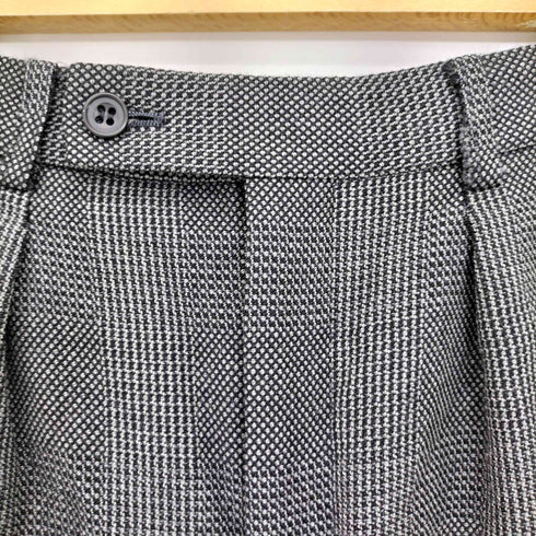 カルバンクライン CALVIN KLEIN チェック ウール 2タック スラックス メンズ 79